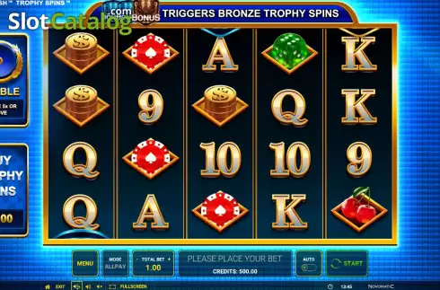 Οθόνη2. Royal Flush Trophy Spins Κουλοχέρης 