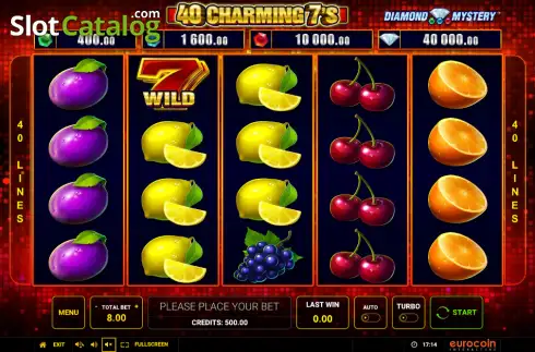 Οθόνη2. Diamond Mystery - 40 Charming 7's Κουλοχέρης