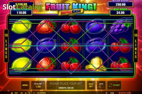 Οθόνη2. Fruit King Super Cash Κουλοχέρης