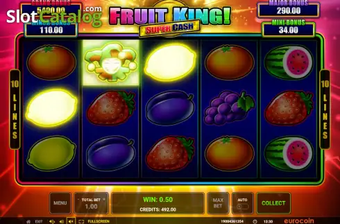 Οθόνη3. Fruit King Super Cash Κουλοχέρης