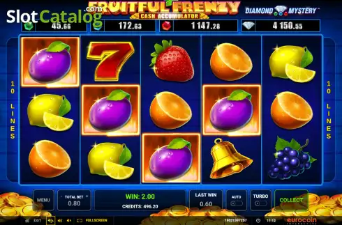 Οθόνη3. Diamond Mystery - Fruitful Frenzy - Cash Accumulator Κουλοχέρης