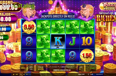 Οθόνη2. Piggy Prizes: Wand of Riches 2 Κουλοχέρης