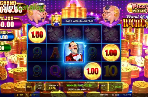 Οθόνη3. Piggy Prizes: Wand of Riches 2 Κουλοχέρης