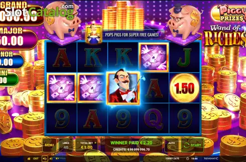 Οθόνη4. Piggy Prizes: Wand of Riches 2 Κουλοχέρης