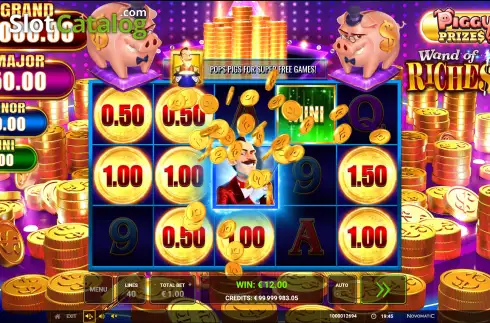 Οθόνη5. Piggy Prizes: Wand of Riches 2 Κουλοχέρης