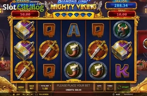 Οθόνη3. Diamond Link Mighty Viking Κουλοχέρης