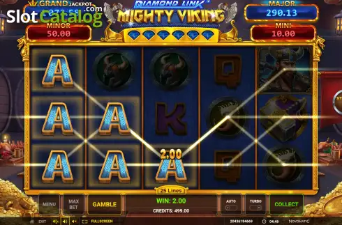 Οθόνη4. Diamond Link Mighty Viking Κουλοχέρης