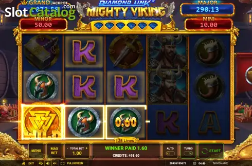 Οθόνη5. Diamond Link Mighty Viking Κουλοχέρης