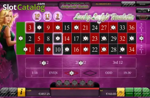 Οθόνη2. Lucky Lady's Roulette Κουλοχέρης