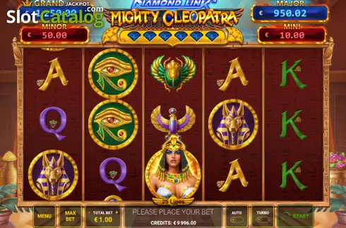 Οθόνη2. Diamond Link Mighty Cleopatra Κουλοχέρης