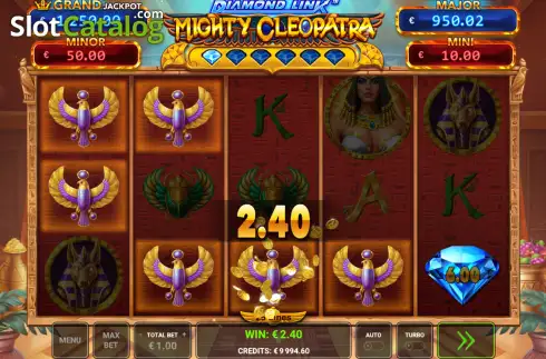 Οθόνη3. Diamond Link Mighty Cleopatra Κουλοχέρης