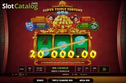 Οθόνη3. Super Triple Fortune Κουλοχέρης 