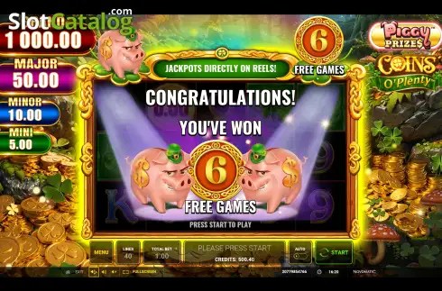 Οθόνη7. Piggy Prizes: Coins O' Plenty Κουλοχέρης 