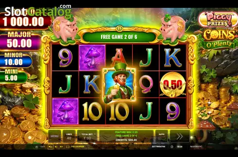 Οθόνη9. Piggy Prizes: Coins O' Plenty Κουλοχέρης 