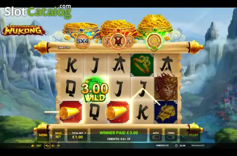 Οθόνη5. Trinity Treasures Wukong Κουλοχέρης
