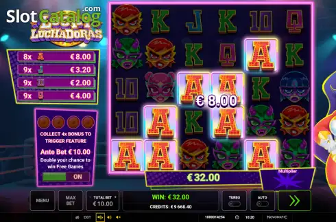 Οθόνη3. Lucky Luchadoras Κουλοχέρης 