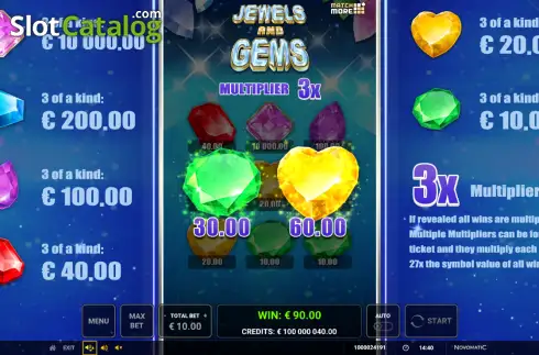 Οθόνη3. Match More: Jewels and Gems Κουλοχέρης