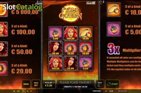 Οθόνη2. Match More: Flame Queen Κουλοχέρης