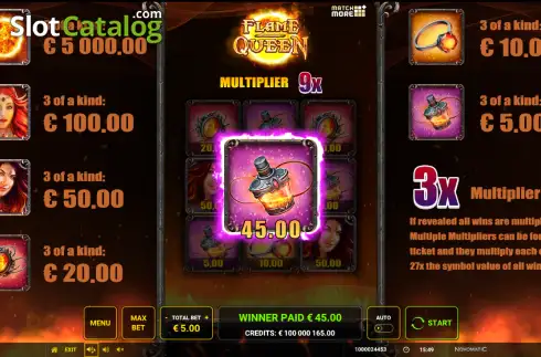 Οθόνη3. Match More: Flame Queen Κουλοχέρης