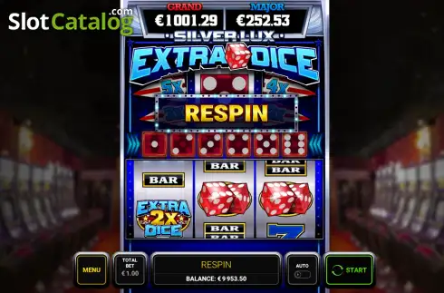 Οθόνη5. Silver Lux – Extra Dice Κουλοχέρης