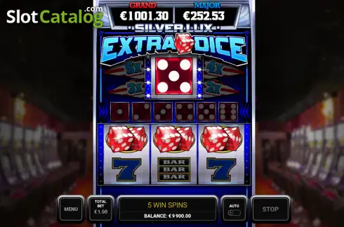Οθόνη7. Silver Lux – Extra Dice Κουλοχέρης