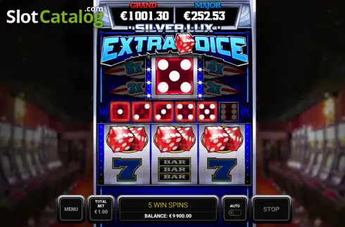 Οθόνη8. Silver Lux – Extra Dice Κουλοχέρης
