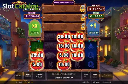 Οθόνη3. Lone Star Link: Sizzling Wins Κουλοχέρης