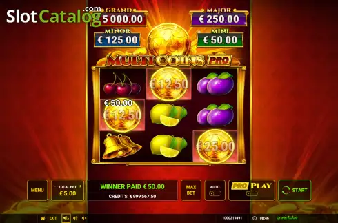 Οθόνη3. Multi Coins Pro Κουλοχέρης