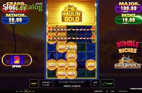 Οθόνη3. Rumble Riches - Haulin' Gold Κουλοχέρης