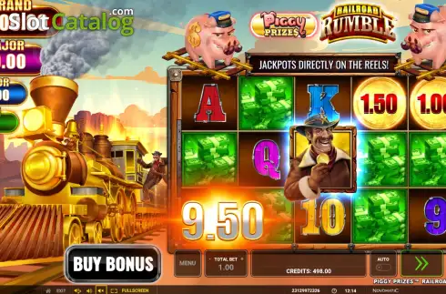 Οθόνη3. Piggy Prizes Railroad Rumble Κουλοχέρης