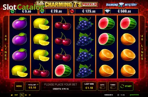 Οθόνη2. Diamond Mystery - 40 Charming 7's 6reels Κουλοχέρης 