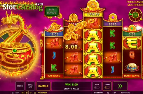 Οθόνη3. Golden Flaming Dragon Κουλοχέρης