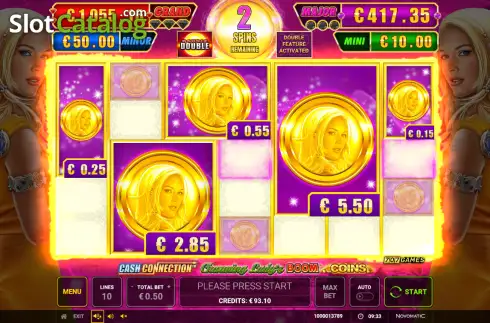 Οθόνη3. Cash Connection - Charming Lady's Boom Coins Κουλοχέρης