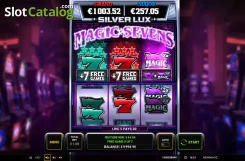 Οθόνη3. Silver Lux - Magic Sevens Κουλοχέρης