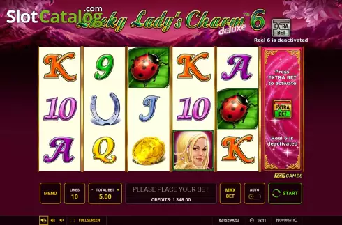 Οθόνη2. Lucky Lady's Charm deluxe 6 Κουλοχέρης 
