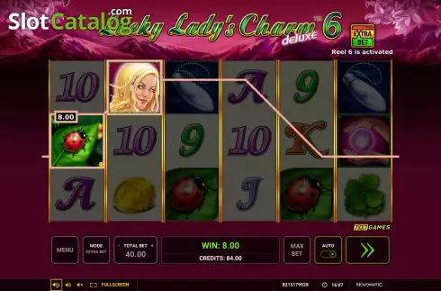 Οθόνη4. Lucky Lady's Charm deluxe 6 Κουλοχέρης 