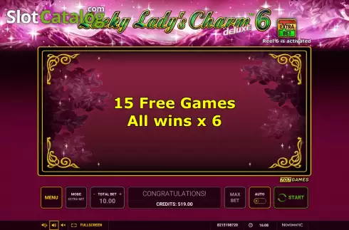 Οθόνη8. Lucky Lady's Charm deluxe 6 Κουλοχέρης 
