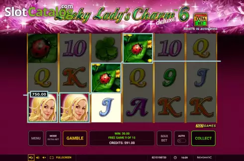 Οθόνη9. Lucky Lady's Charm deluxe 6 Κουλοχέρης 