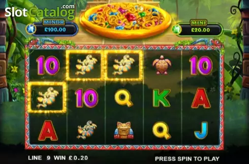 Οθόνη4. Jackpot Rings Mayan Mist Κουλοχέρης 