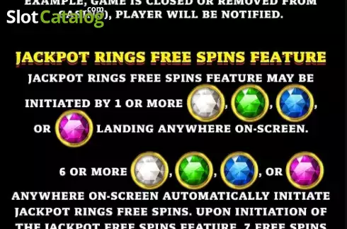 Οθόνη7. Jackpot Rings Mayan Mist Κουλοχέρης 