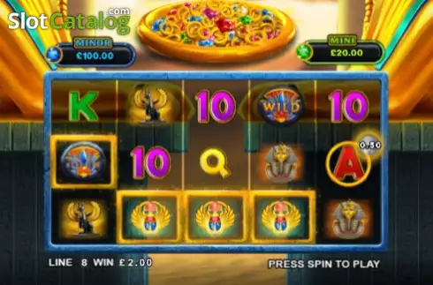 Οθόνη3. Jackpot Rings Wadjet Wilds Κουλοχέρης