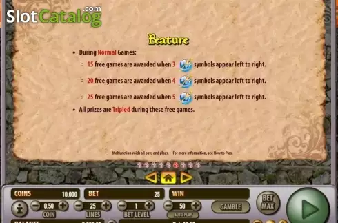 Οθόνη7. Dragon Castle Κουλοχέρης