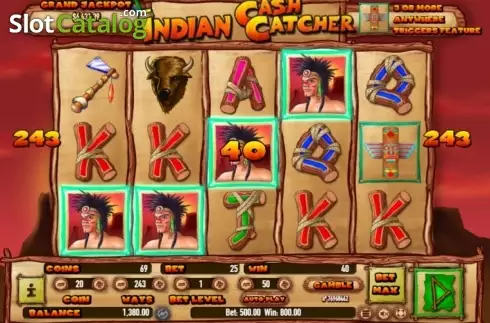 Οθόνη7. Indian Cash Catcher Κουλοχέρης 