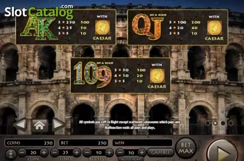 Οθόνη3. Roman Empire (Habanero Systems) Κουλοχέρης 