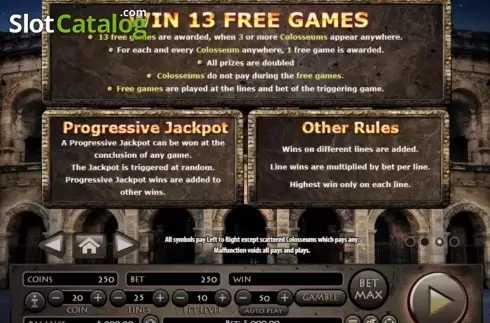 Οθόνη4. Roman Empire (Habanero Systems) Κουλοχέρης 