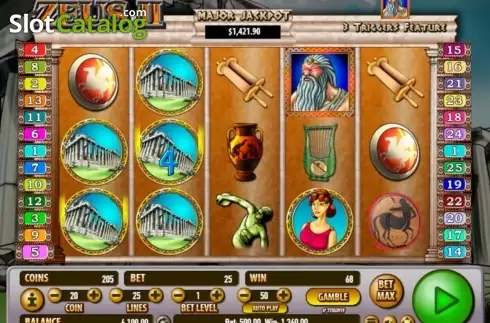 Οθόνη6. Zeus 2 (Habanero) Κουλοχέρης 