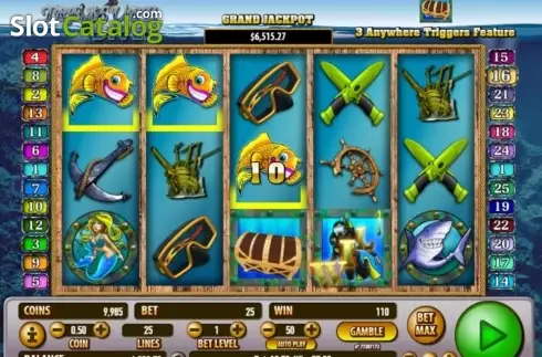 Οθόνη6. Treasure Diver (Habanero Systems) Κουλοχέρης