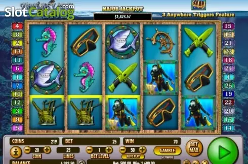 Οθόνη8. Treasure Diver (Habanero Systems) Κουλοχέρης