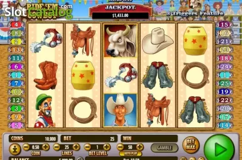 Οθόνη5. Ride 'em Cowboy Κουλοχέρης