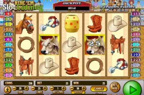 Οθόνη6. Ride 'em Cowboy Κουλοχέρης